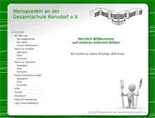Tablet Screenshot of mensaverein-ronsdorf.de